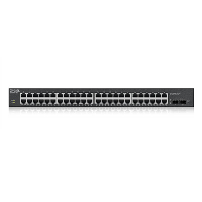 ZyXEL GS1900-48HPv2 - Managed - L2 - Gigabit Ethernet (10/100/1000) - Vollduplex - Power over Ethernet (PoE) - Rack-Einbau 24x10/100/1000BASE-T - 24x10/100/1000BASE-T PoE - 2xSFP 100/1000 Mbps - 100Gbps