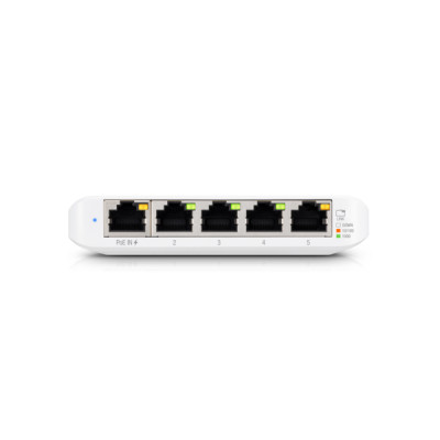 UbiQuiti Networks UniFi Switch Flex Mini (3-pack) - Managed - Gigabit Ethernet (10/100/1000) - Power over Ethernet (PoE) 5x Gigabit Ethernet - PoE - 107.16 x 70.15 x 21.17 mm - White - 3-pack