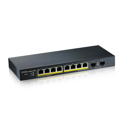 ZyXEL GS1900-10HP - Switch - Smart - Switch - 1 Gbps 8-Port - ICMP - RMON - SNMP - Power over Ethernet - RJ-45 - Managed - Rack-Modul - 3 HE