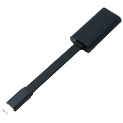 DELL Adapter- USB-C an Ethernet (PXE Boot). Anschluss 1: Gigabit Ethernet, Anschluss 2: USB Typ-C. Schwarz Dell Sub-Distributor Schweiz