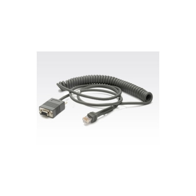 Zebra RS232 Cable - 2,7 m - DB-9 - RS-232 - Grau coiled...