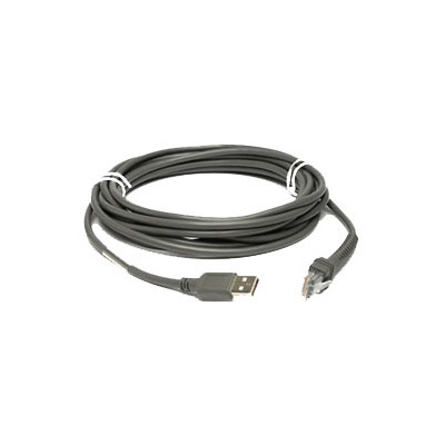Zebra USB Cable: Series A - 4,5 m - USB A - Grau Kabel -...