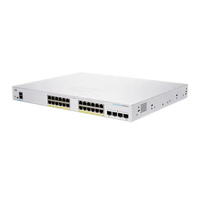 Cisco CBS250-24PP-4G-EU - Managed - L2/L3 - Gigabit Ethernet (10/100/1000) - Rack-Einbau Business 250 Switch - 24 10/100/1000 PoE+ ports with 100W power budget - 4 Gigabit SFP - EU