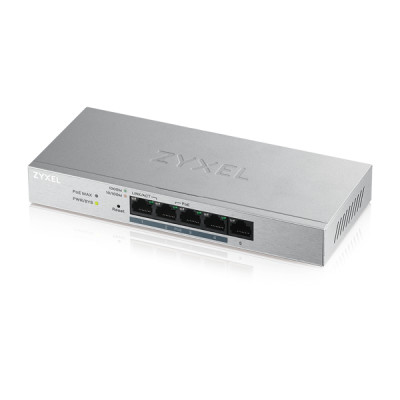ZyXEL GS1200-5HP v2 - Managed - Gigabit Ethernet (10/100/1000) - Vollduplex - Power over Ethernet (PoE) 5-Port Web Managed PoE Gigabit Switch