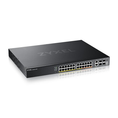 ZyXEL XGS2220-30HP - Managed - L3 - Gigabit Ethernet (10/100/1000) - Power over Ethernet (PoE) - Rack-Einbau 24-port GbE L3 Access PoE+ Switch with 6 10G Uplink (400 W)