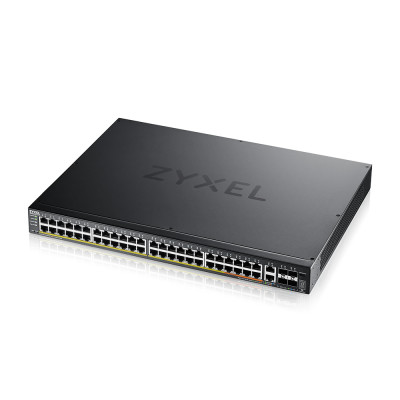 ZyXEL XGS2220-54FP - Managed - L3 - Gigabit Ethernet (10/100/1000) - Power over Ethernet (PoE) - Rack-Einbau GbE L3 Access Switch with 6 10G Uplink