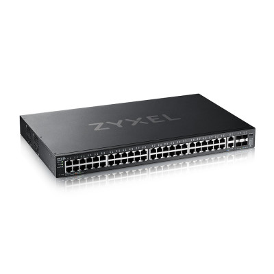 ZyXEL XGS2220-54 - Managed - L3 - Gigabit Ethernet (10/100/1000) - Rack-Einbau GbE L3 Access Switch with 6 10G Uplink