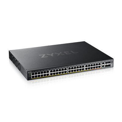ZyXEL XGS2220-54HP - Managed - L3 - Gigabit Ethernet (10/100/1000) - Power over Ethernet (PoE) - Rack-Einbau GbE L3 Access Switch with 6 10G Uplink