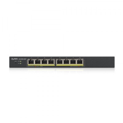 ZyXEL GS1900-8HP - Switch - Smart - 8 x 10/100/1000 PoE+ - Switch - 1 Gbps 8-Port - IPv6 - Voll-Duplex - Power over Ethernet - RJ-45 - Managed