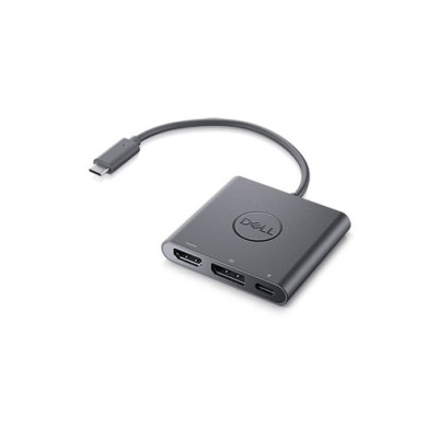 Dell DBQAUANBC070 - USB 3.2 Gen 1 (3.1 Gen 1) Type-C - DisplayPort - HDMI - USB 3.2 Gen 1 (3.1 Gen 1) Type-C - Schwarz - 62 mm - 65 mm - 11 mm USB-C - DisplayPort / HDMI / USB - 3840 x 2160 - 60 Hz - 62 g