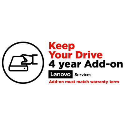 Lenovo 4 Jahre Einbehalten der Festplatte (Erweiterung). Anzahl Benutzerlizenzen: 1 Lizenz(en), Zeitraum: 4 Jahr(e), Typ: Vor Ort Lenovo Gold Partner Schweiz
