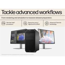HP Z4 G5 Intel Xeon W5-2445 10C, 64GB DDR5, 2TB NVMe SSD, ohne Grafikkarte Windows 11 Pro, Garantie: 5 Jahre vor-Ort Service