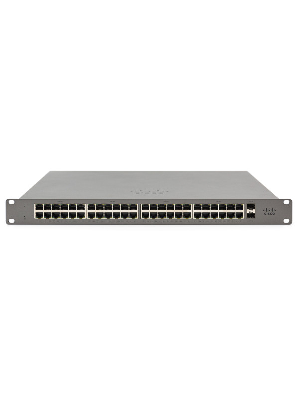 Cisco GS110 - Managed - Gigabit Ethernet (10/100/1000) - Rack-Einbau - 1U Cloud managed Switch - 48x 10/100/1000BASE-T - 2x 1G SFP uplink - RJ45 Management port - 32K MAC Entries - 4.4 x 44 x 25cm