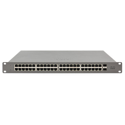 Cisco GS110 - Managed - Gigabit Ethernet (10/100/1000) - Rack-Einbau - 1U Cloud managed Switch - 48x 10/100/1000BASE-T - 2x 1G SFP uplink - RJ45 Management port - 32K MAC Entries - 4.4 x 44 x 25cm