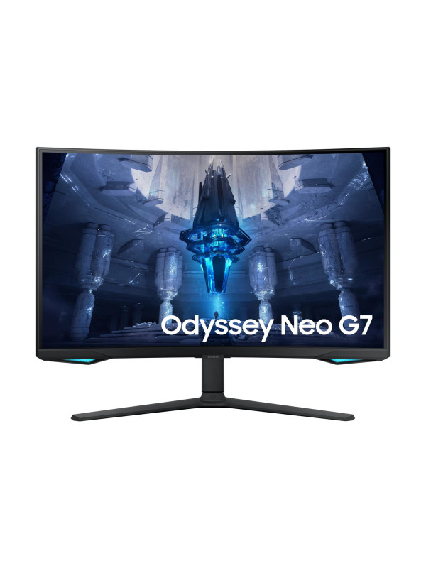 Samsung Odyssey Neo G7 S32BG750NP. 81,3 cm (32 Zoll), Display-Auflösung: 3840 x 2160 Pixel,  4K Ultra HD,  LED, Natives Seitenverhältnis: 16:9, Bildwinkel, horizontal: 178°, Bildwinkel, vertikal: 178°. Integrierter USB-Hub. VESA-Halterung, Höhenverstellun