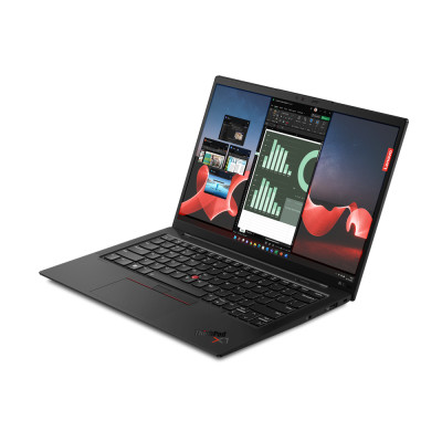 Lenovo ThinkPad X1 Carbon. Laptop,  Intel®  i5-1335U. 35,6 cm (14"),  WUXGA, Display-Auflösung: 1920 x 1200 Pixel. Speicherkapazität: 16 GB,  LPDDR5-SDRAM. 512 GB, SSD. Intel Iris Xe Graphics. Windows 11 Pro. Schwarz. Gewicht: 1,12 kg Lenovo Gold Partner