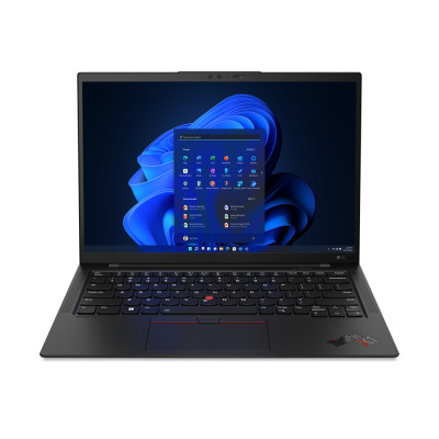 Lenovo ThinkPad X1 Carbon. Laptop,  Intel®  i7-1355U. 35,6 cm (14"),  WUXGA, Display-Auflösung: 1920 x 1200 Pixel. Speicherkapazität: 16 GB,  LPDDR5-SDRAM. 512 GB, SSD. Intel Iris Xe Graphics. Mobilfunknetzgenerierung: 5G. Windows 11 Pro. Schwarz Lenovo G