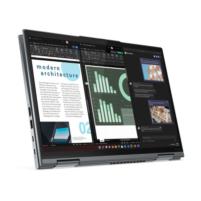 Lenovo ThinkPad X1 Yoga. Hybrid (2-in-1),  Convertible (Ordner). Intel®  i5-1335U. 35,6 cm (14"),  WUXGA, Display-Auflösung: 1920 x 1200 Pixel, Touchscreen. Speicherkapazität: 16 GB,  LPDDR5-SDRAM. 512 GB, SSD. Intel Iris Xe Graphics. Windows 11 Pro. Grau
