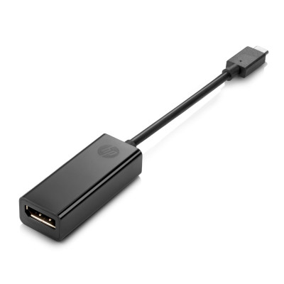 HP USB-C-zu-DP-Adapter. USB-Version: 3.2 Gen 1 (3.1 Gen 1), USB-Stecker: USB Typ-C, USB-Anschluss Geschlecht: Männlich. Schwarz. Breite: 23,6 mm, Tiefe: 180 mm, Höhe: 15,2 mm. Anzahl Produkte pro Versandkarton: 12 Stück(e), Produkte pro Palette: 1536 Stüc