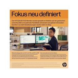 HP E24 G5 Display, 23.8" FHD, IPS, 250 nits, 4x USB-A, DP, HDMI, VGA, HP Eye Ease, Garantie 3 Jahre
