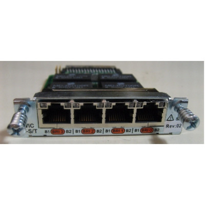 Cisco 4-Port ISDN BRI S/T High-Speed WAN Interface Card - Eingebaut - Verkabelt - RJ-45 Netzwerkkarte - ISDN - UMTS (WCDMA)