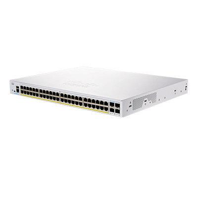 Cisco CBS350-48FP-4G-EU - Managed - L2/L3 - Gigabit Ethernet (10/100/1000) - Rack-Einbau Business 350 switch - 48 10/100/1000 PoE+ ports with 740W power budget - 4 10 Gigabit SFP+ - internal power - EU