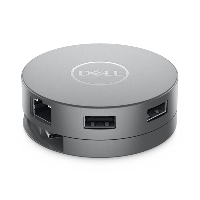 Dell mobiler USB-C Adapter - DA310 Minidock <p>• integriertes USB-C Kabel (12cm) mit Stromversorgung des Notebooks (PD max. 90W) <strong>max. Auflösung:</strong> 3840 x 2160 mit 60 Hz (nur DisplayPort) 3840 x 2160 mit 60 Hz (nur HDMI) 1920 x 108