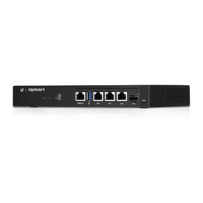 UbiQuiti Networks EdgeRouter 4 - Ethernet-WAN - Gigabit Ethernet - Schwarz 4-Core 1GHz MIPS64 - 1GB DDR3 - 4GB eMMC - 8MB SPI NOR - 13W - (3) 10/100/1000 Ethernet Router Ports - (1) 1Gbps SFP Port - (1) RJ45 Serial