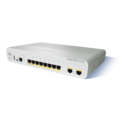Cisco Catalyst WS-C2960CPD-8TT-L - Managed - L2 - Fast Ethernet (10/100) - Vollduplex HPE Renew Produkt,  4.2 mpps - 8 x 10/100 Fast Ethernet - 2 x 1G - 1.08 kg - LAN Base