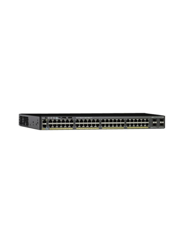 Cisco Small Business WS-C2960X-48LPS-L - Managed - L2/L3 - Gigabit Ethernet (10/100/1000) - Power over Ethernet (PoE) - Rack-Einbau - 1U HPE Renew Produkt,  Catalyst 2960-X - 48 x 10/100/1000 Ethernet - 4 x SFP - APM86392 600MHz dual core - DRAM 512MB - F