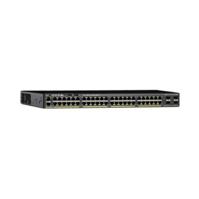 Cisco Small Business WS-C2960X-48LPS-L - Managed - L2/L3 - Gigabit Ethernet (10/100/1000) - Power over Ethernet (PoE) - Rack-Einbau - 1U HPE Renew Produkt,  Catalyst 2960-X - 48 x 10/100/1000 Ethernet - 4 x SFP - APM86392 600MHz dual core - DRAM 512MB - F