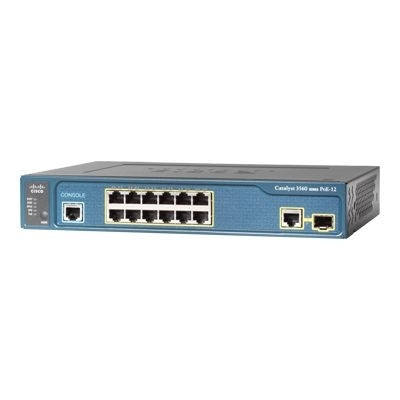 Cisco Catalyst 3560-12PC - Switch - 0,1 Gbps - 12-Port - Kabellos Rack-Modul HPE Renew Produkt,  TCP/IP - Power over Ethernet - RJ-45 - Managed - Cisco Catalyst