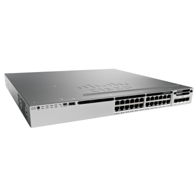 Cisco Catalyst WS-C3850-24T-L - Managed - L3 - Gigabit Ethernet (10/100/1000) HPE Renew Produkt,  Stackable 24 10/100/1000 Ethernet ports - mit 350WAC - 1 RU