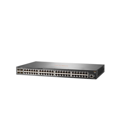 HPE 2930F 48G 4SFP+ - Switch - L3 HPE Renew Produkt,  verwaltet - 48 x 10/100/1000 + 4 x 1 Gigabit/10 Gigabit SFP+ (Uplink) - an Rack montierbar