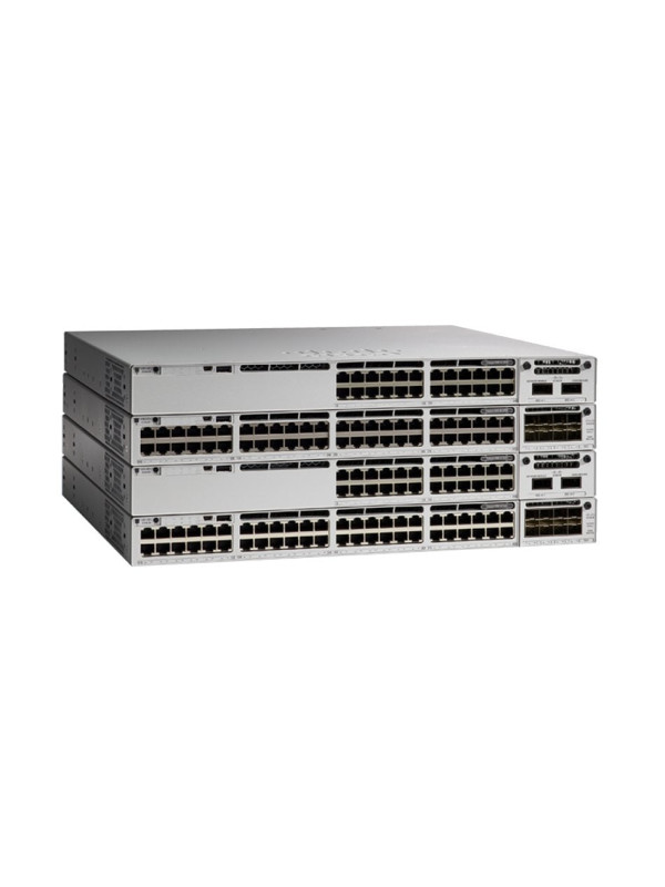 Cisco C9300X-48TX-E - Managed - L3 - Rack-Einbau Stackable 48 Multigigabit Ethernet (100 Mbps or 1/2.5/5/10 Gbps) ports; 715WAC powersupply; supports StackPower+ - StackWise-1T