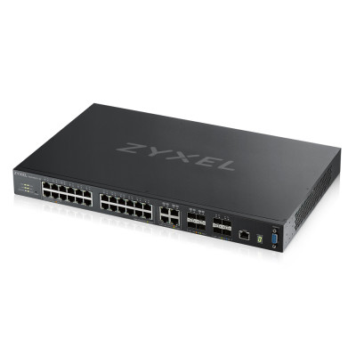 ZyXEL XGS4600-32 - Managed - L3 - Gigabit Ethernet (10/100/1000) - Rack-Einbau Gigabit-Switch (24x 10/100/1000 - 4x Combo für SFP - 4x SFP+ für 10G-Uplink)