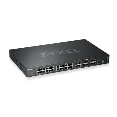ZyXEL XGS4600-32 - Managed - L3 - Gigabit Ethernet (10/100/1000) - Rack-Einbau Gigabit-Switch (24x 10/100/1000 - 4x Combo für SFP - 4x SFP+ für 10G-Uplink)