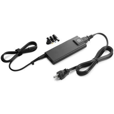 HP 90W Slim AC Adapter 1 x DC male 4.5 mm, 1 x USB Type-A female, 1 x DC male 7.4 mm, mit 3 x DC connector, Power cable