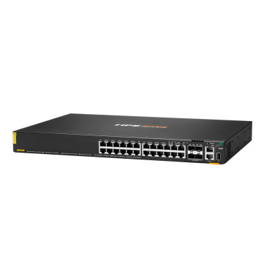 HPE CX 6200F 24G Class-4 PoE 4SFP+ 370W - Managed - L3 - Gigabit Ethernet (10/100/1000) - Power over Ethernet (PoE) - Rack-Einbau - 1U Networking CX 6200F 24G Klassse 4 PoE 4SFP+ 370 W Switch