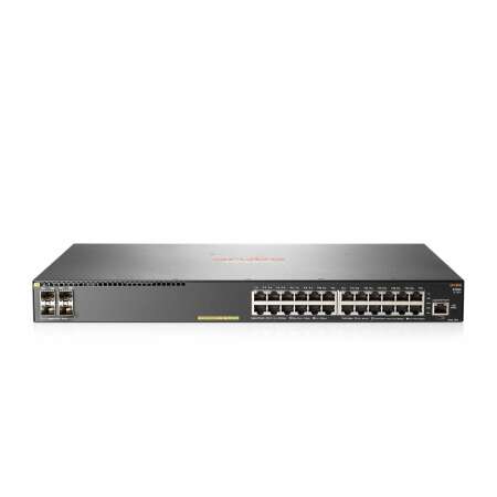 HPE 2930F 24G PoE+ 4SFP+ TAA Switch, Managed L3, Gigabit Ethernet, PoE, Rack-Einbau, 1U, 24 RJ-45 Ports, RJ-45 Console Port, Full Duplex, 32768 MAC-Adressen, 128 Gbit/s Routing/Switching-Kapazität, IEEE 802.3 Standards