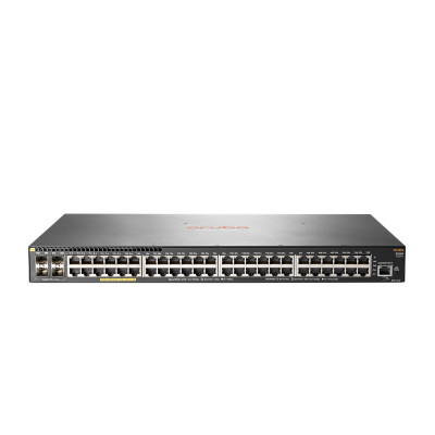 HPE 2930F 48G PoE+ 4SFP+ TAA - Switch - L3 verwaltet - 48 x 10/100/1000 (PoE+) + 4 x 1 Gigabit/10 Gigabit SFP+ (Uplink) - an Rack montierbar - PoE+