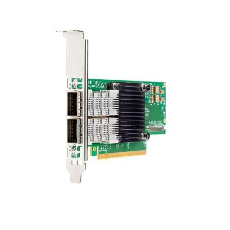 HPE InfiniBand HDR/Ethernet Adapter P31324-B21, 200 Gb QSFP56 PCIe4 x16 MCX653106A-HDAT, 2 Anschlüsse, 200000 Mbit/s, Faser, PCI Express