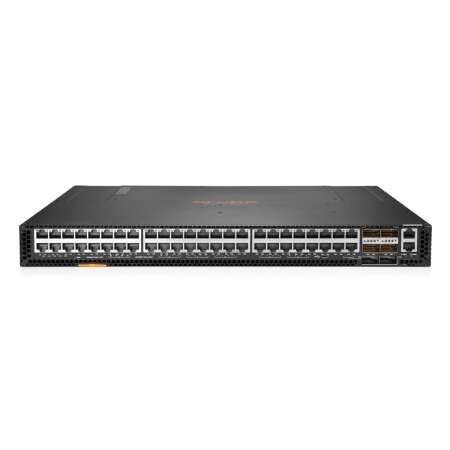 HPE 8320, L3 Managed Switch mit 48x 1G/10GBASE-T und 6x 40G QSFP+ Ports, X472, 5 Lüftern und 2 Netzteilen - Switch-Paket