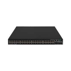 HPE FlexNetwork 5140, 48x Gigabit Ethernet (10/100/1000) PoE+ ports, 4x SFP+ ports, 1-slot HI Switch, 336 Gbit/s capacity, 48-60V DC input