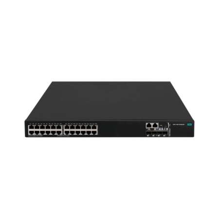 HPE FlexNetwork 5140, Managed Switch mit 24 Gigabit Ethernet Ports, PoE+ und 4 SFP+ Anschlüssen, Rack-Einbau, 1U Formfaktor