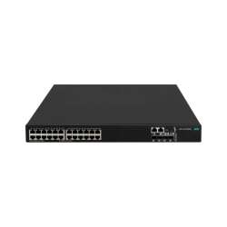 HPE FlexNetwork 5140, Managed Switch mit 24 Gigabit Ethernet Ports, PoE+ und 4 SFP+ Anschlüssen, Rack-Einbau, 1U Formfaktor
