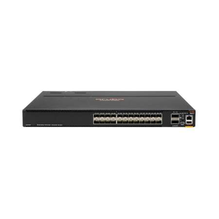 HPE 8360-24XF2C v2, Managed L3 Switch, 24x 10G SFP+ Ports, 8x 100G QSFP+ Ports, 3 Back-to-Front-Lüfter, 2 AC im Bundle.