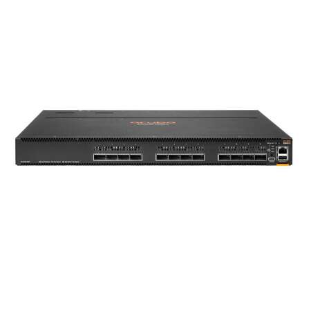 HPE 8360-12C v2, Managed L3 Switch, 12x 100G QSFP+/QSFP28 Ports, 3 Front-to-Back-Lüfter, 2 Netzteile, RJ-45/USB Type-C Konsole, 212992 MAC-Einträge, 2400 Gbit/s Kapazität, Rack-Einbau, 1U Formfaktor