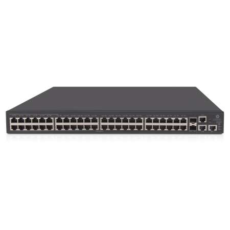 HPE 1950 48G 2SFP+ 2XGT PoE+ Switch, Managed L3, Gigabit Ethernet, PoE, Rack-Einbau, 1U, 48 RJ-45 Ports, 2 SFP+ Ports, RJ-45 Konsole, 16384 MAC-Adressen, 176 Gbit/s Kapazität
