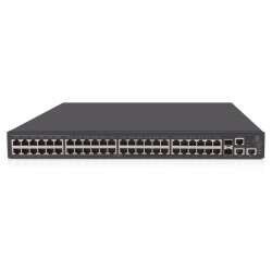 HPE 1950 48G 2SFP+ 2XGT PoE+ Switch, Managed L3, Gigabit Ethernet, PoE, Rack-Einbau, 1U, 48 RJ-45 Ports, 2 SFP+ Ports, RJ-45 Konsole, 16384 MAC-Adressen, 176 Gbit/s Kapazität